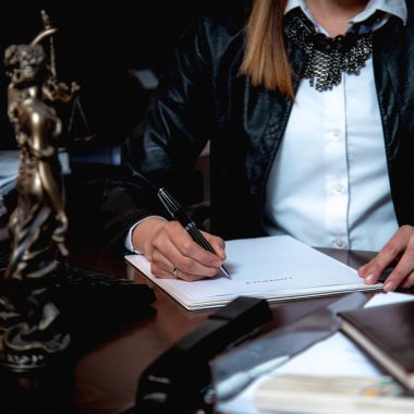 Female Lawyer at Desk